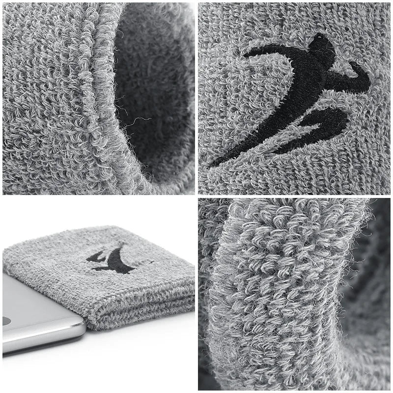 Sports Wristbands for Men Women - Breathable Sweat Absorbing Wrist Support for Running Basketball Tennis Gym Fitness Workout